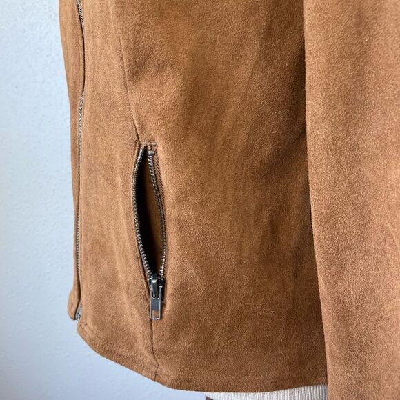 Style & Co Full Zip Brown Velour Style Jacket Size M EUC - Picture 5 of 9